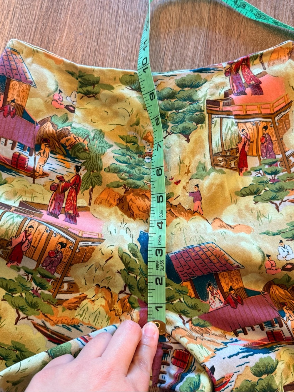 Vintage 90s Y2K Asian Capri Pants Chinoiserie Chinese Colorful Women’s Size XS - Picture 8 of 10